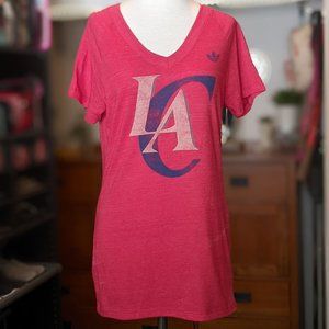 Adidas LA Los Angeles Clippers T-shirt, Large tee *
